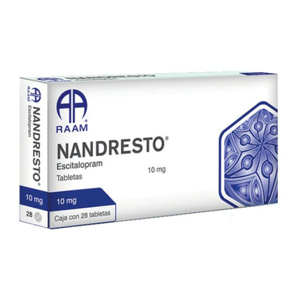 Nandresto (Escitalopram) 10 mg Caja con 28 Tabletas