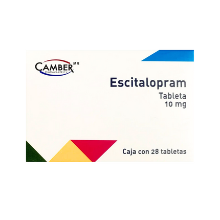 Escitalopram 10 mg Caja Con 28 Tabletas Camber