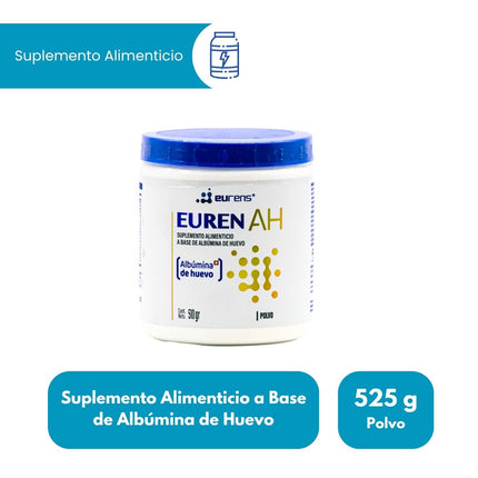 Euren AH Suplemento Alimenticio a base de Albumina de Huevo 510 g – RAAM Laboratorios