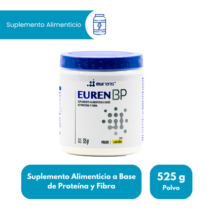 Euren BP Suplemento Alimenticio de Proteína y Fibra Sabor Vainilla 525 g – RAAM Laboratorios