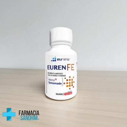 Euren FE Suplemento Alimenticio Hierro Liposomado Solución 260 ml Sabor Frutos RAAM