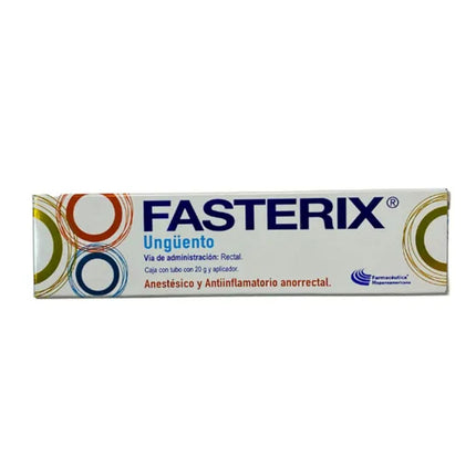 Fasterix (Hidrocortisona,Lidocaina, Oxido de Zinc,Subacetato de Aluminio) Caja con Tubo de 20 g