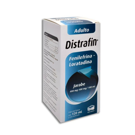 Distrafin (Fenilefrina / Loratadina) 400 mg / 100 mg / 100 ml Jarabe 120 ml