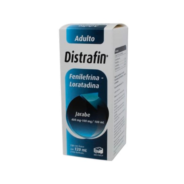 Distrafin (Fenilefrina / Loratadina) 400 mg / 100 mg / 100 ml Jarabe 120 ml