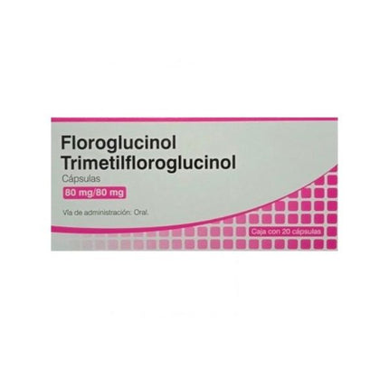 Floroglucinol Trimetilfloroglucinol 80 mg / 80 mg Caja con 20 Cápsulas