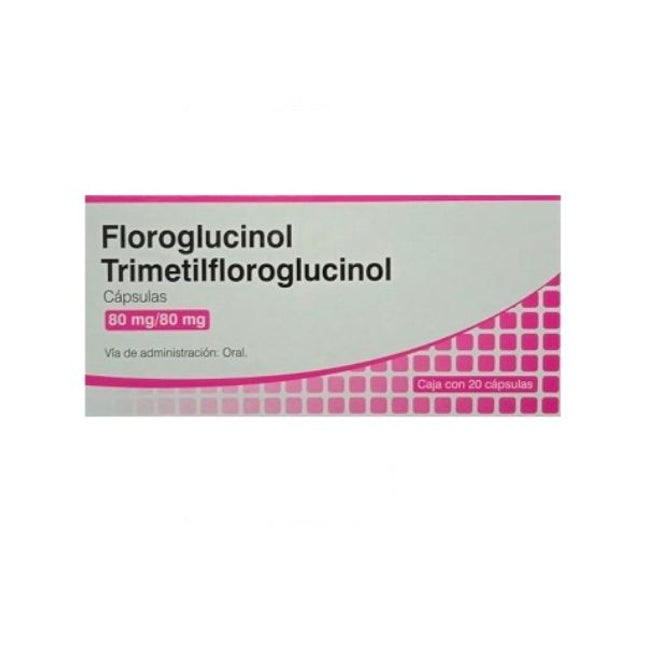 Floroglucinol Trimetilfloroglucinol 80 mg / 80 mg Caja con 20 Cápsulas