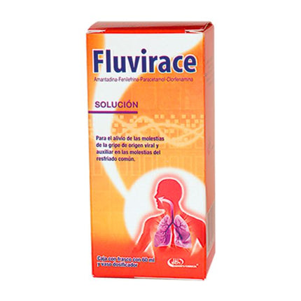 Fluvirace (Amantadina, Fenilefrina, Clorfenamina, Paracetamol) Frasco con 60 ml