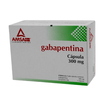 Gabapentina 300 mg Caja con 30 Cápsulas AMSA