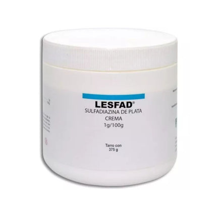 Lesfad (Sulfadiazina de plata) Crema 1 % Frasco con 375 Gramos