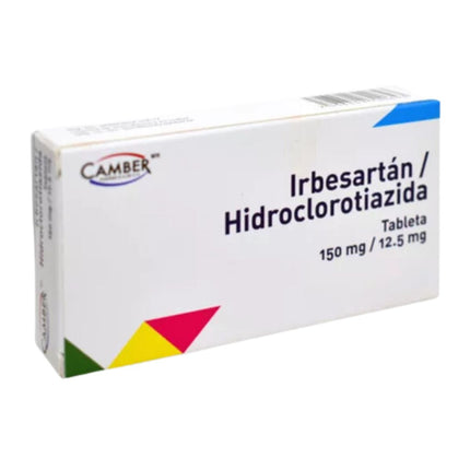 Irbesartan/Hidroclorotiazida 150 mg/12.5 mg Caja con 14 Tabletas
