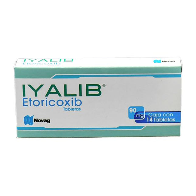 Iyalib (Etoricoxib) 90 mg Caja con 14 Tabletas