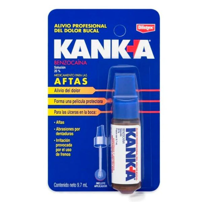 Kanka 20% (Benzocaina) Solución con Aplicador 9.7 ml