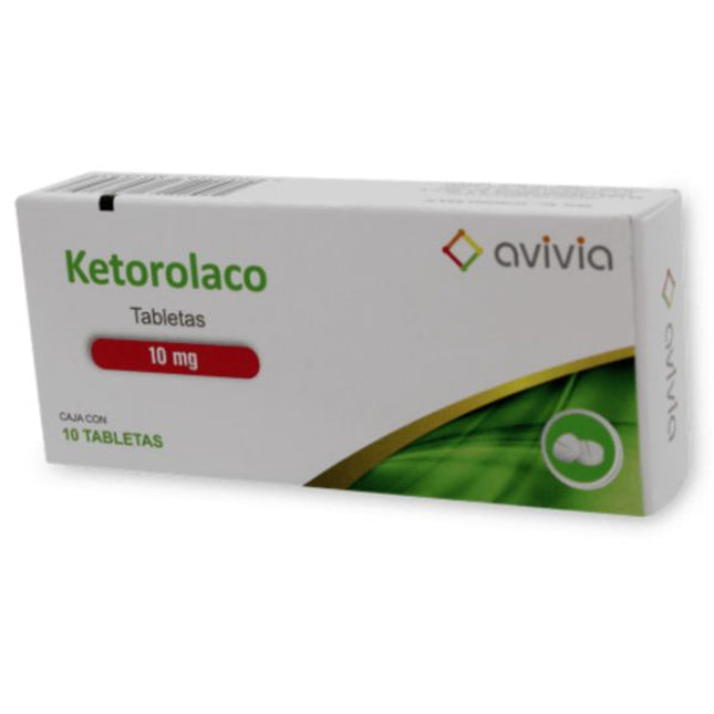 Ketorolaco 10 mg Avivia Caja con 10 Tabletas