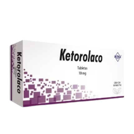 Ketorolaco 10 mg Caja con 10 Tabletas