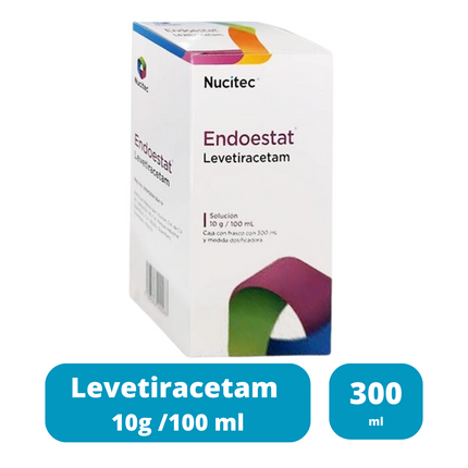 Endoestat Levetiracetam Solución 10 G/ 100 ml Frasco con 300 ml