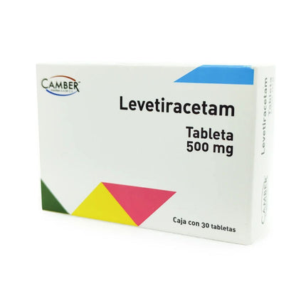 Levetiracetam 500 mg Caja con 30 Tabletas Laboratorios Camber