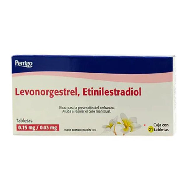 Levonorgestrel/ Etinilestradiol 0.15 mg/0.03 mg Caja con 21 Tabletas
