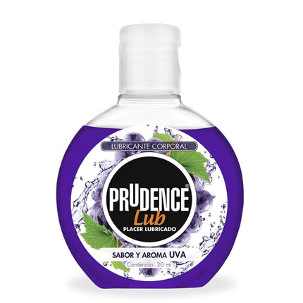 Prudence Lubricante Corporal Sabor y Aroma a Uva Frasco con 30 ml