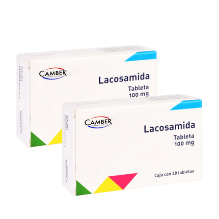 Lacosamida 100 mg Caja con 28 Tabletas Camber Pharma