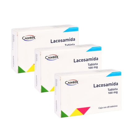 Lacosamida 100 mg Caja con 28 Tabletas Camber Pharma