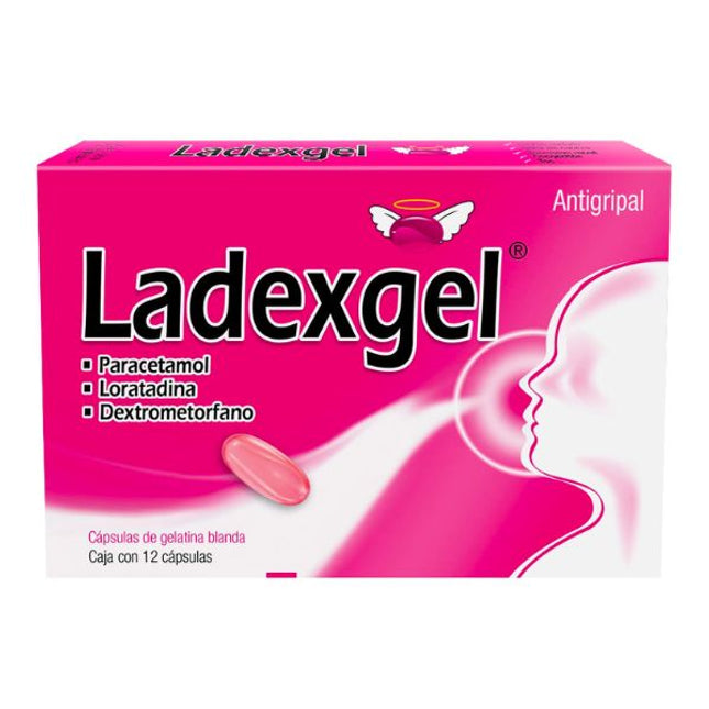 Ladexgel 300 mg/2 mg/10 mg Caja con 12 Cápsulas