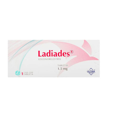 Ladiades (Levonorgestrel) 0.75 mg Caja con 2 Tabletas