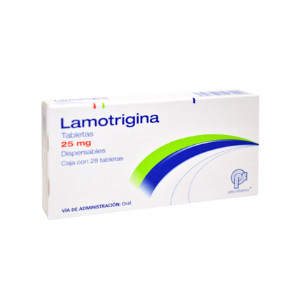 Lamotrigina 25 mg Caja Con 28 Tabletas Psicofarma