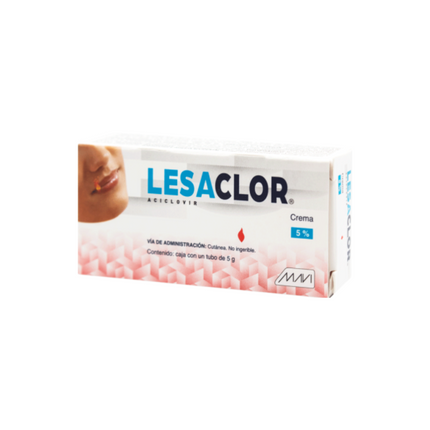 Lesaclor Aciclovir 5% Caja con Tubo con Crema 5 g MAVI