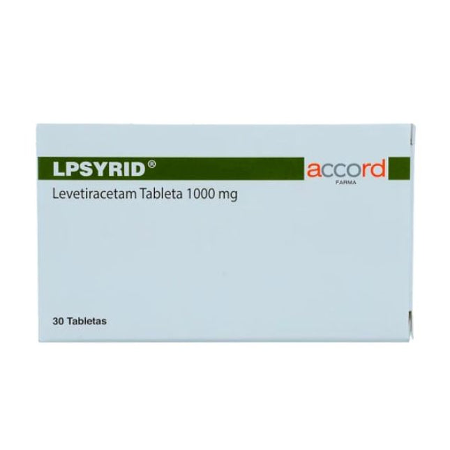 Levetiracetam 1000 mg Caja con 30 Tabletas