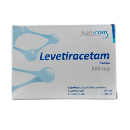 Levetiracetam 500 mg caja con 60 tabletas Salucom
