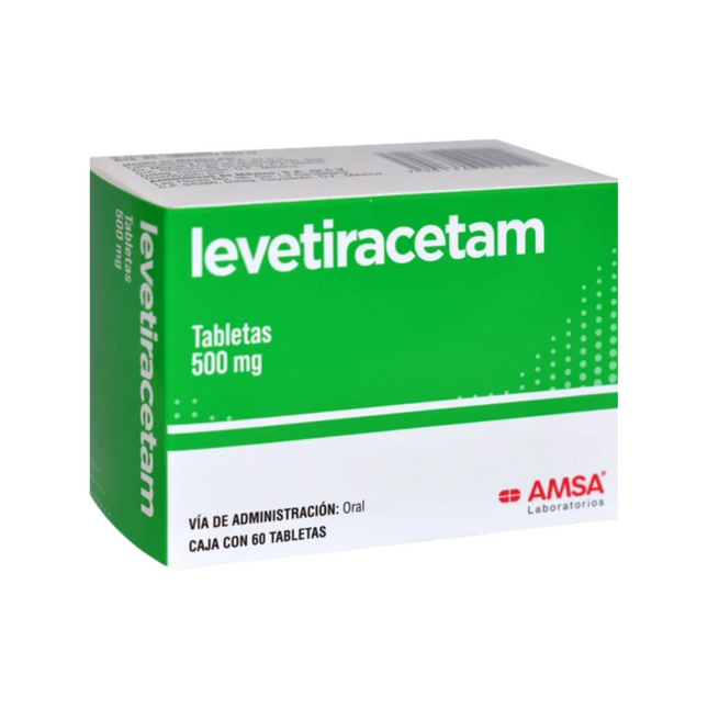 Levetiracetam 500 mg Caja con 60 Tabletas