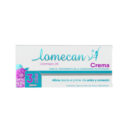 Lomecan (Clotrimazol) 2% Caja con 20 g y Aplicador