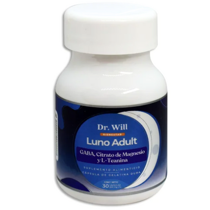 Luno Adulto Citrato De Magnesio Frasco con 30 Cápsulas