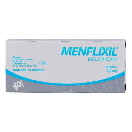 Menflixil (Meloxicam) 7.5 mg Caja con 14 Tabletas