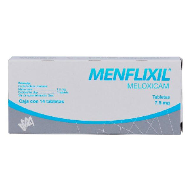 Menflixil (Meloxicam) 7.5 mg Caja con 14 Tabletas