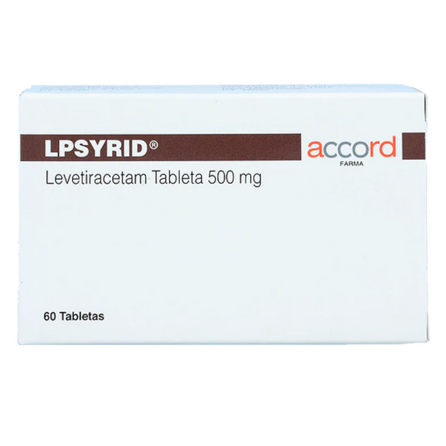 Lpsyid (Levetiracetam) 500 mg 60 Tabletas