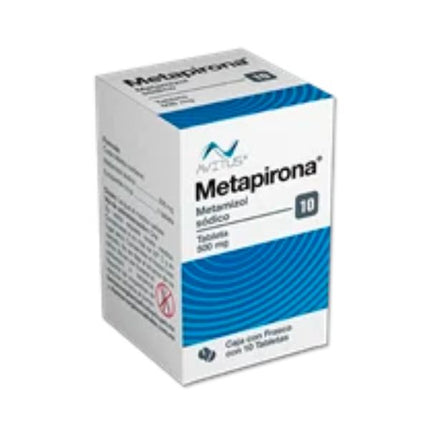 Metapirona Avitus (Metamizol Sodico) 500 mg Caja con 10 Tabletas
