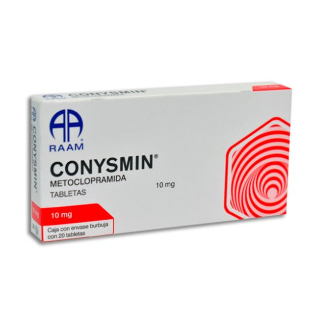 Conysmin (Metoclopramida) 10 mg Caja con 20 Tabletas