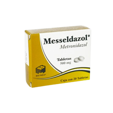 Metronidazol 500 mg Caja con 20 Tabletas Biomep