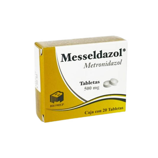 Metronidazol 500 mg Caja con 20 Tabletas Biomep