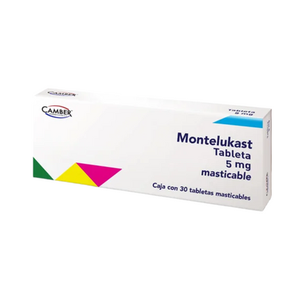 Montelukast 5 Mg Caja Con 30 Tabletas Masticables Camber