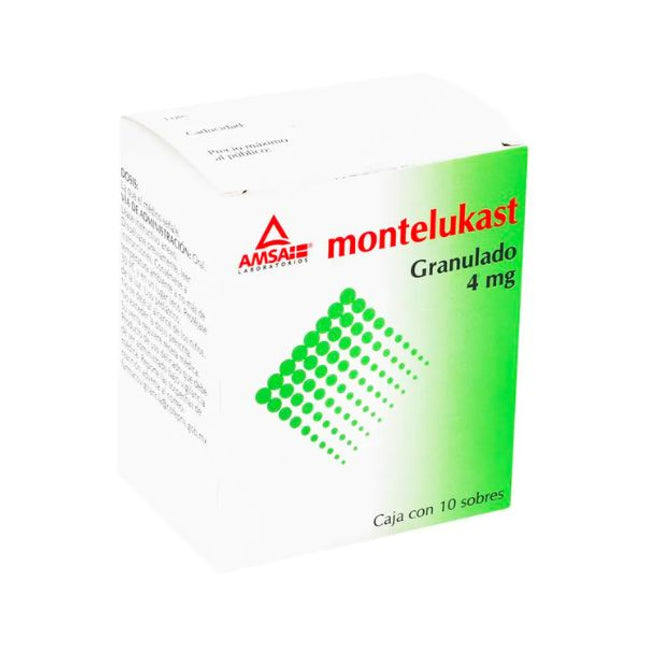 Montelukast 4 mg Granulado Caja con 10 Sobres