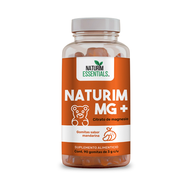 Naturim MG+ Citrato de Magnesio 90 Gomitas Naturim Essentials Sabor Mandarina