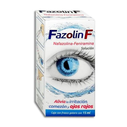 Fazolin F (Nafazolina-Feniramina) Frasco Gotero con 15 ml