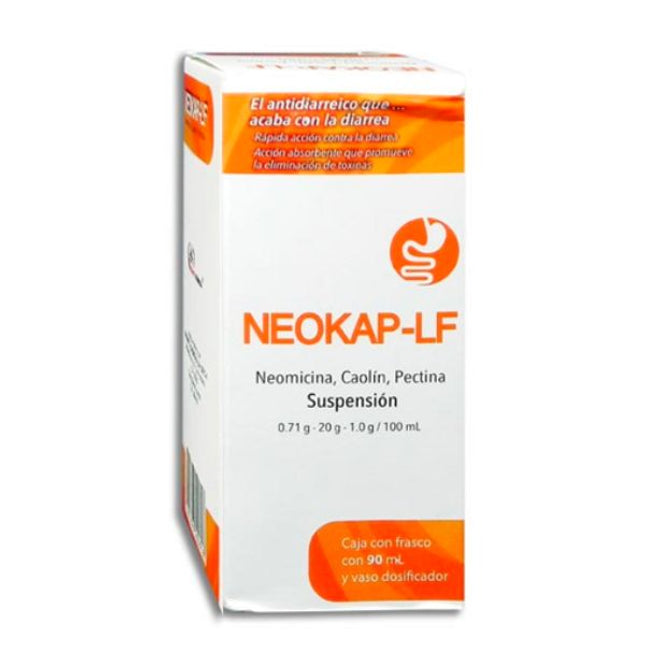 Neokap-Lf (Neomicina/Caolin/Pectina) 0.71g/20g/1g/100 ml Suspensión 90 ml