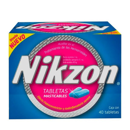 Nikzon Caja Con 40 Tabletas Masticables