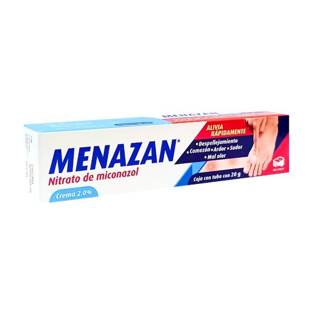 Nitrato de miconazol Menazan crema 2.0% tubo de 20g Biomep