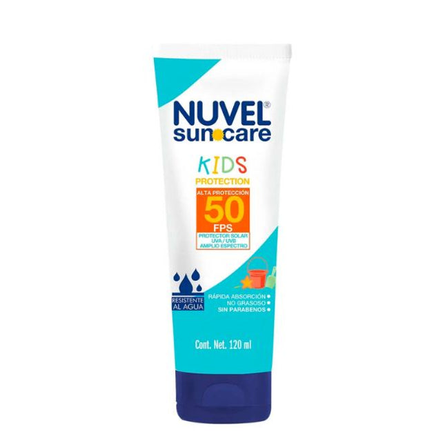 Protector Solar 50 FPS Nuvel Suncare Kids 120 ml Ultra Protección