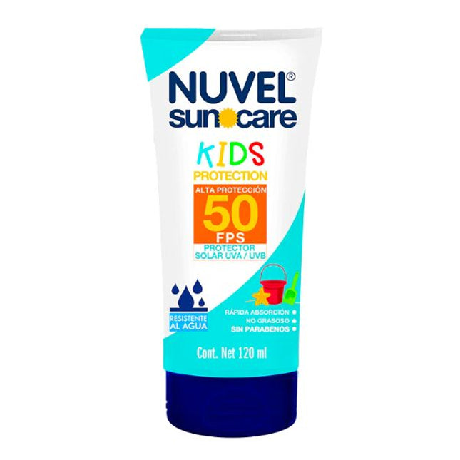 Protector Solar 50 FPS Nuvel Suncare Kids 120 ml Ultra Protección