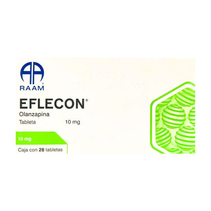 Eflecon Olanzapina 10 mg Caja con 28 Tabletas
